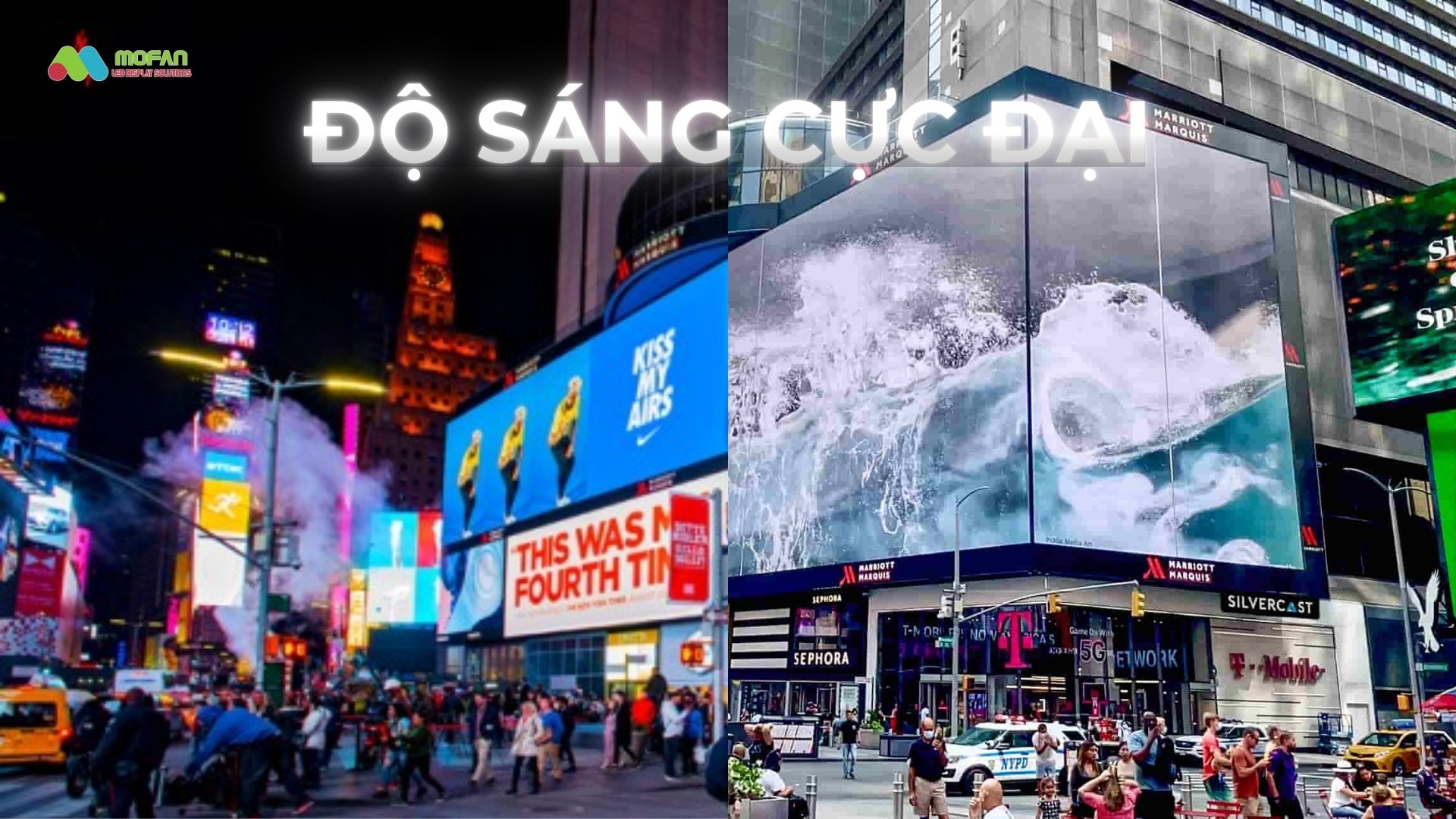 Độ sáng phù hợp với mọi điều kiện môi trường